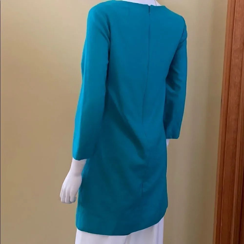 J Crew Turquoise Tunic w/Pockets - Picture 6 of 6